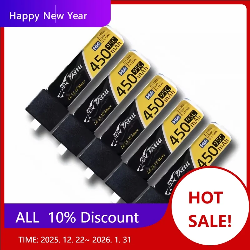

【Заводская】2 шт. 4 шт. TATTU 1S 450 мАч 3,8 В 95C HV Lipo Battey со штекером BT2.0 для BETAFPV Ceuts FPV Kit Racing FPV BT2.0 Connecto