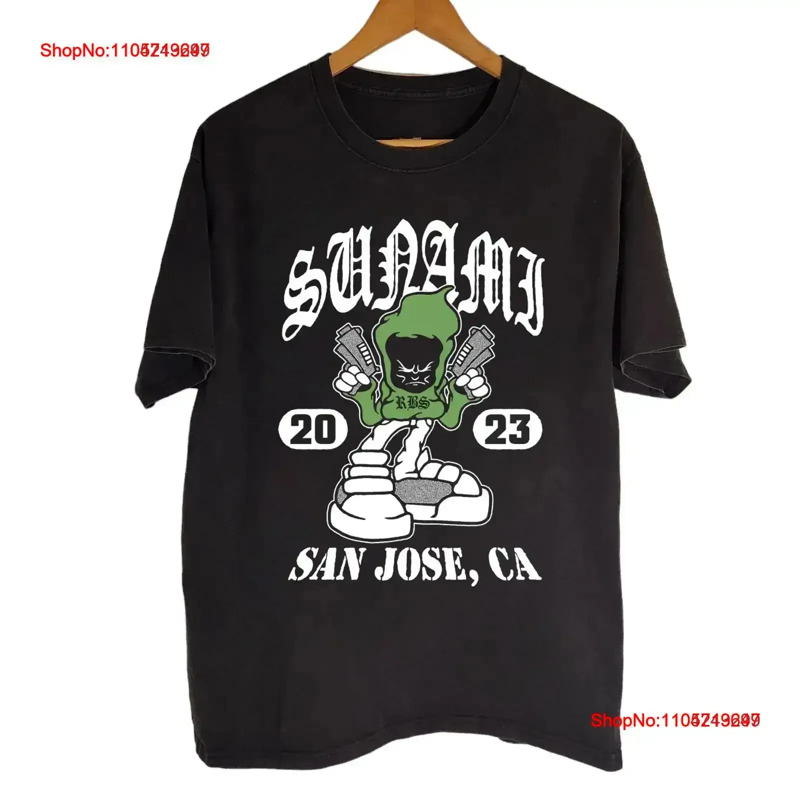 NEW SUNAMI SAN JOSE Black All Size Fan T Shirt OB64 vintage Washed Stretched designer clothes Breathable Stylish Casual