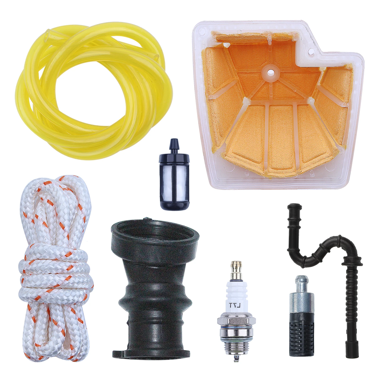 Imagem -05 - Kit de Linha de Filtro de Combustível de ar para Stihl Ms270 Ms270c Ms280 1133 120 1604 w Vela de Faísca Filtro de Óleo Tubo de Óleo Corda de Puxar Tubo de Entrada