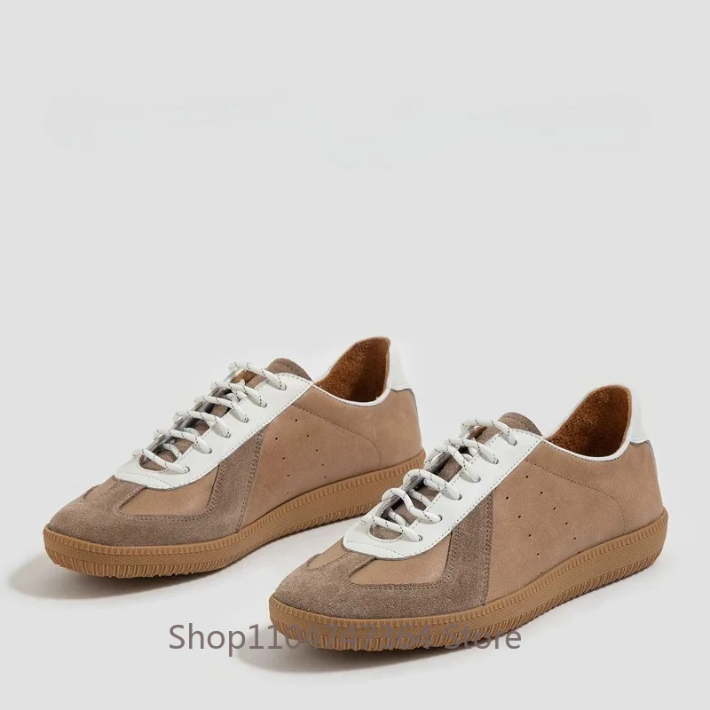 Concise Style Washed Soft Cowhide Wear-resistant Soft Sole Casual Men's Training Shoes Genuine Leather Fashion Sport Oxfords