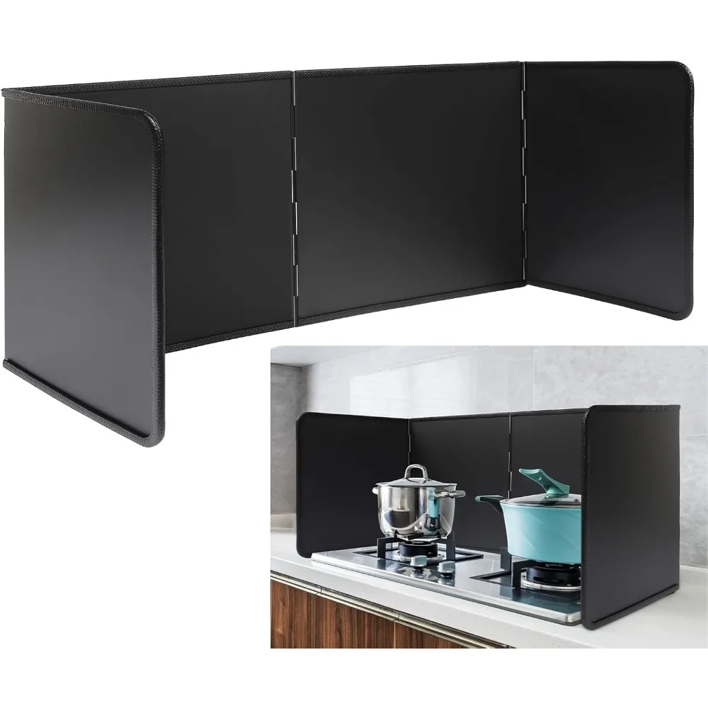 

4-сторонняя защита от брызг масла, защита от брызг масла, защита от брызг плиты, экран брызговика для сковороды, большое складывание