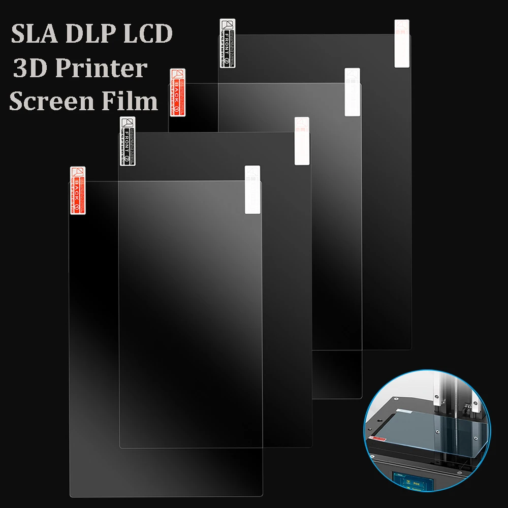 

2/4/6pcs UV Resin 3D Printing Platform Screen Film SLA DLP LCD 3D Printer Screen Protector Film For ANYCUBIC Photon Mono X