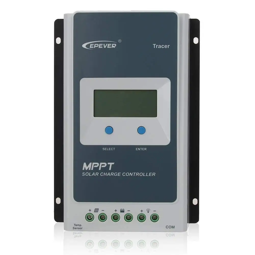 EPever MPPT Solar Charger Controller 20A 10A LCD 12V24V Auto High Efficiency Regulador for Lead Acid Lithium Batteries