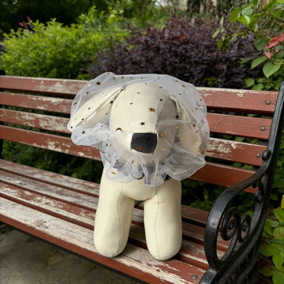Dogs Prevent Accidental Eating and Stealing Head Cover for Dogs and Cats Decorate with Sequins Mouth Cover and Mesh Cover