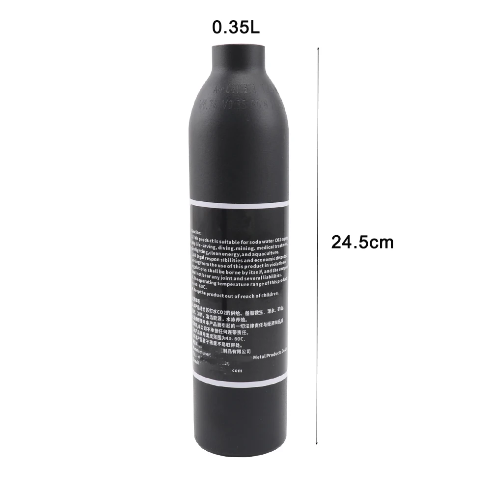 300bar 4500Psi Aluminium Co2 Cilinder Aquarium Luchttank M18x1.5 Draad Hogedrukcilinder Zuurstof Frisdrank Gasfles Fillin - afbeelding 1