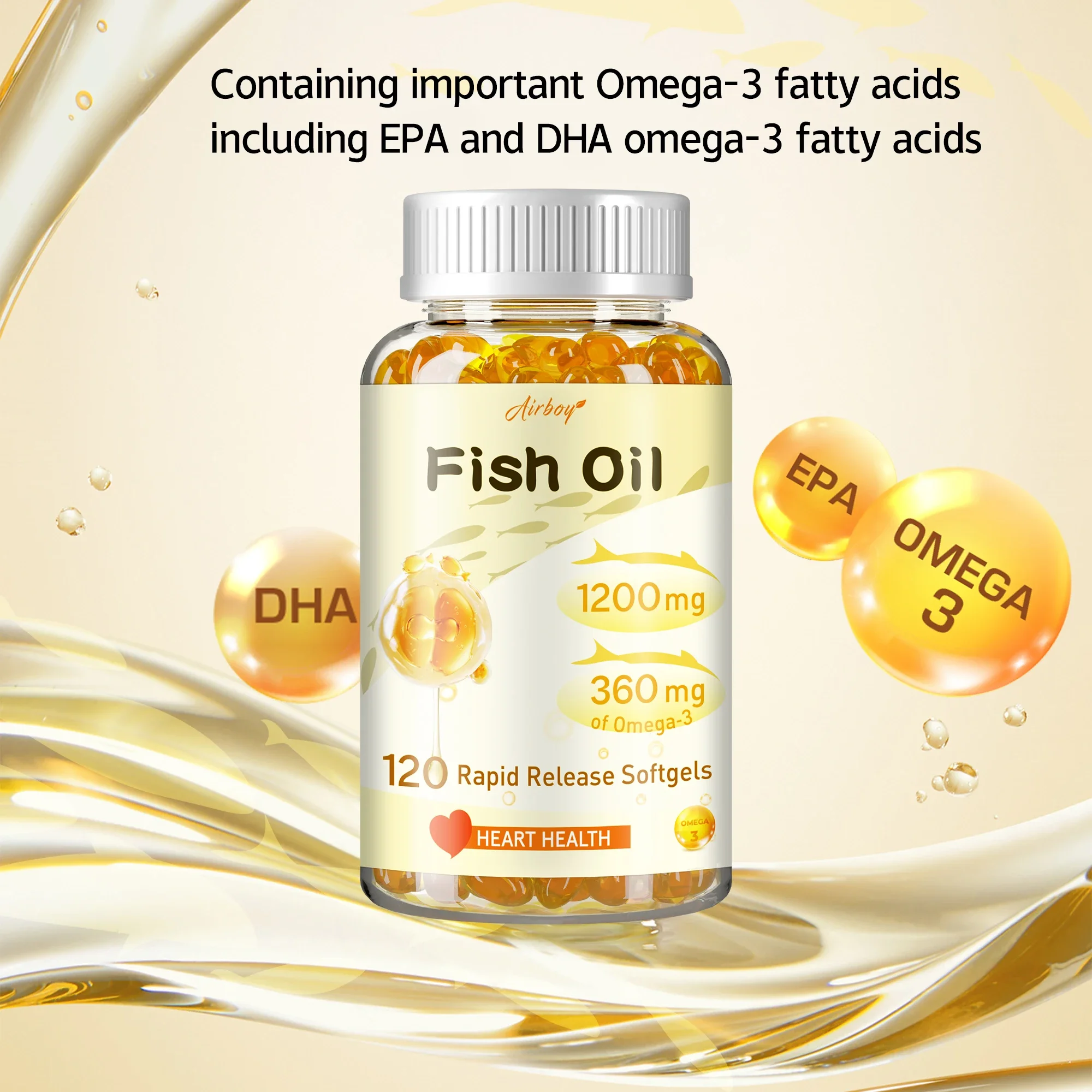 Fish Oil - Improve Bad Mood, Relieve Stress, Strengthen The Brain, Improve Memory and Intelligence