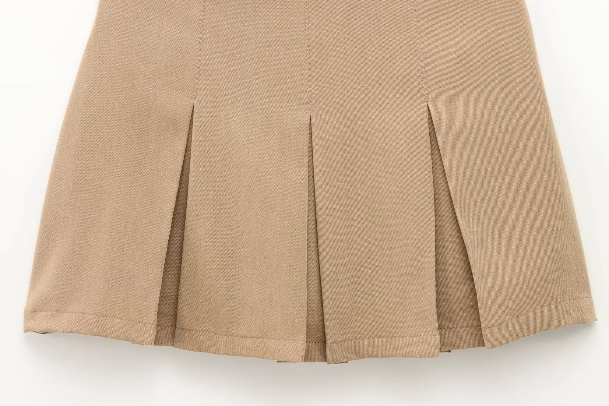 KONDALA 로맨틱 하이웨이스트 미니 스커트 여성용 와이드 플리츠 엘라스틱 웨이스트 스커트 안전 팬츠 포함 2025 캐주얼 다용도 스커트