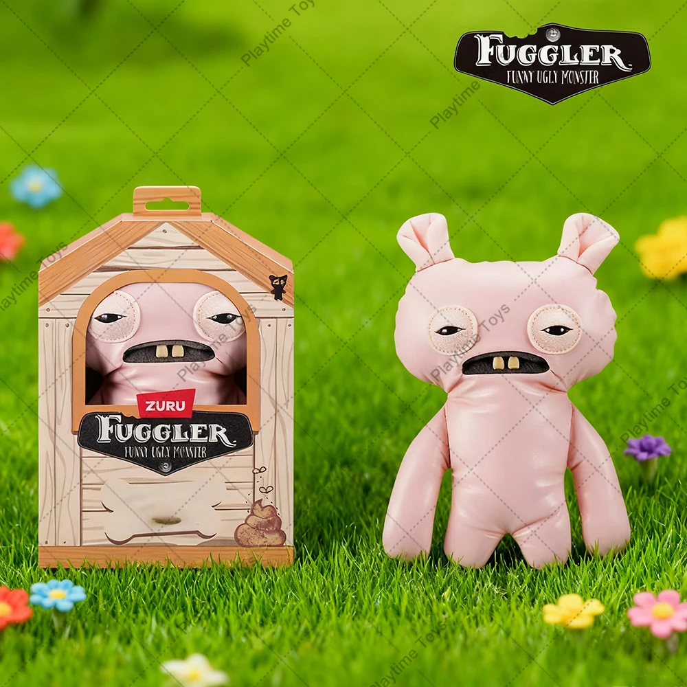 Fuggler بعقب الحيوانات الأليفة القبيح الوحش سلسلة الأصلي Plushies دمية الرنة أرنب جرو بدون شعر ثلاثي الألوان القط لعبة هدية الكريسماس