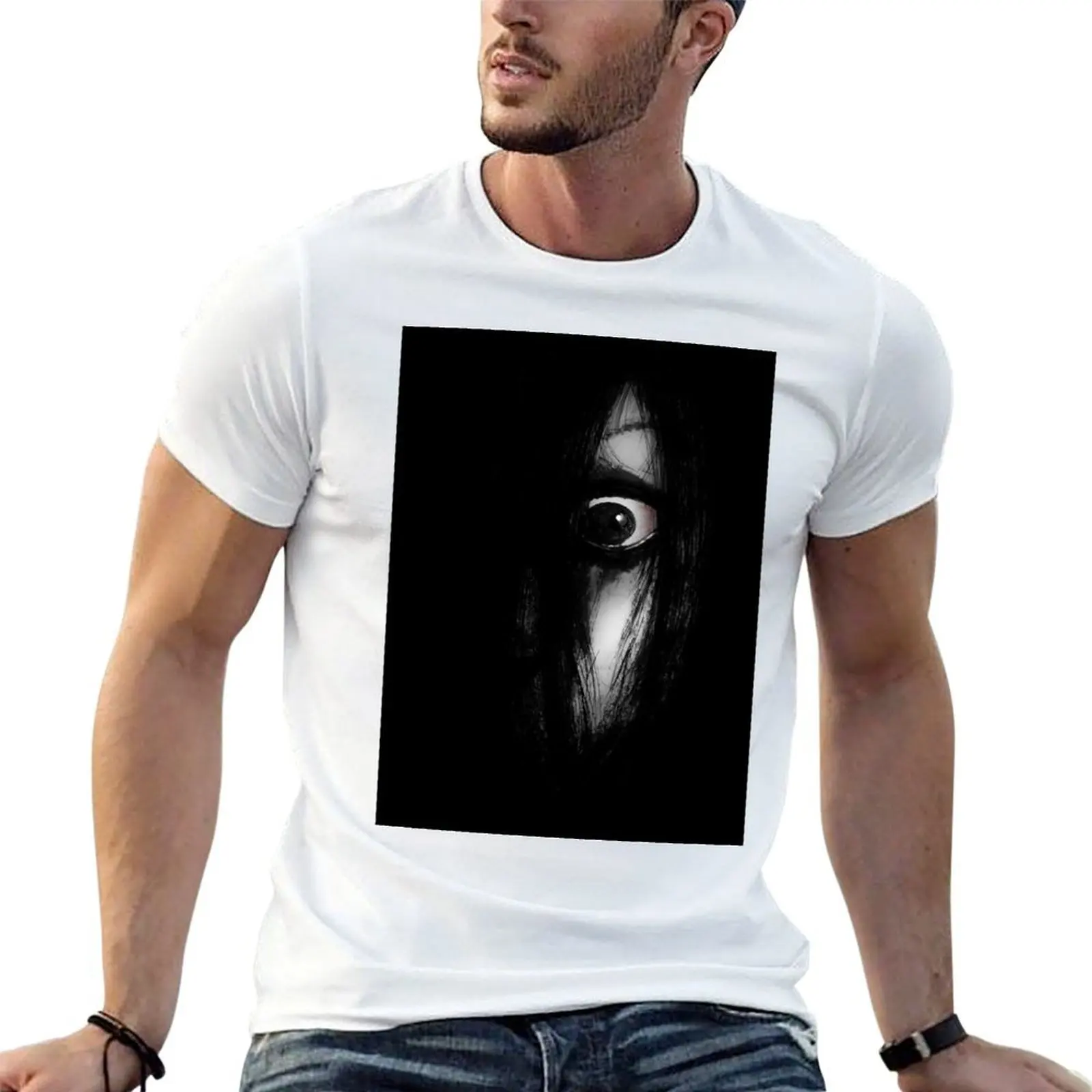 

The Grudge Sketch T-Shirt cotton t shirts man 100% printed t shirts for man T-Shirt