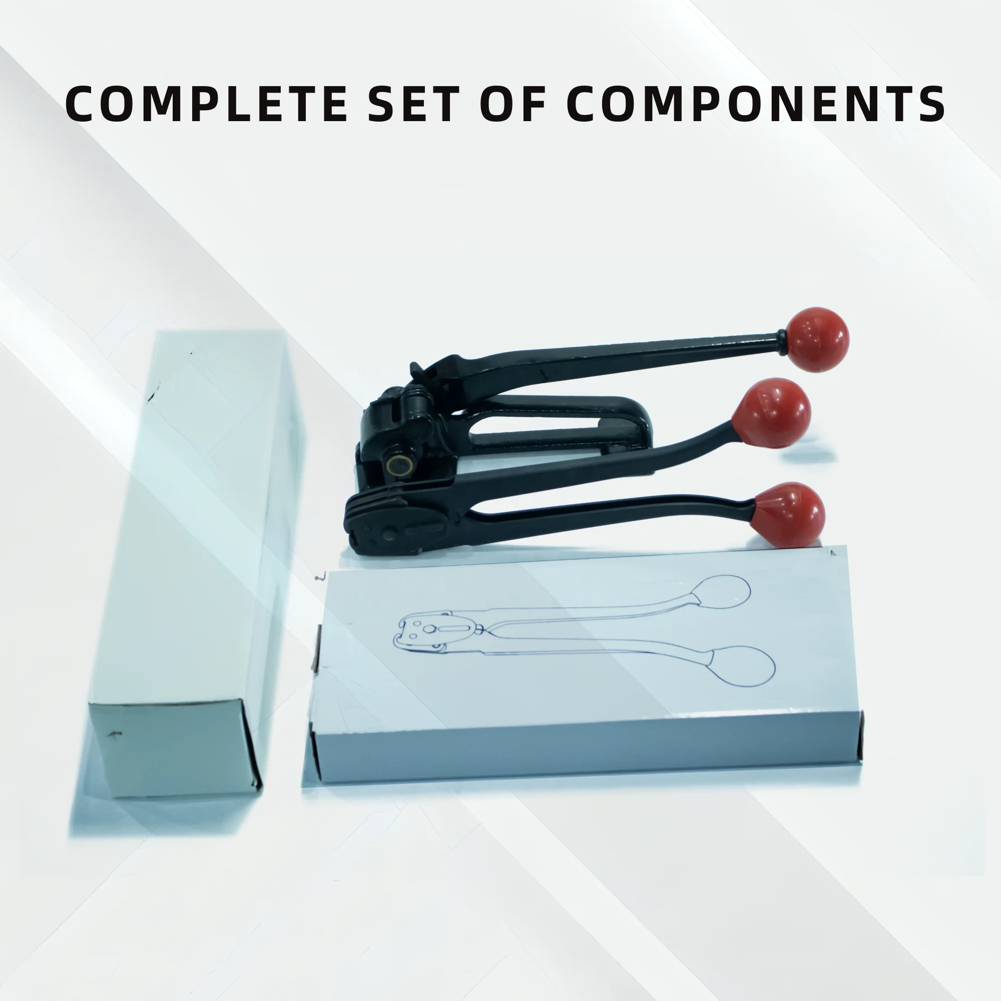 Handheld 16mm Steel Strapping Tool Steel Band Strapping Machine For 13~19mm Width Metal Strap