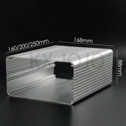 Aluminum Enclosure 168*88*160/200/250mm Silver Waterproof Box Split Type Case Electronic Box DIY Power Housing Instrument