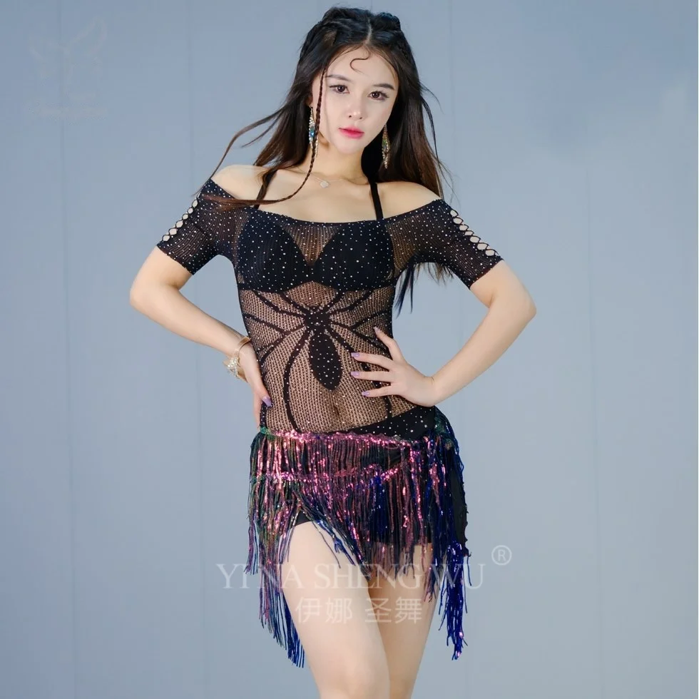 Pas do tańca brzucha dla kobiet, w stylu bohemy, z frędzlami, trójkątny szal na biodra, orientalny pas do ćwiczeń tańca, kurtyna do tańca.