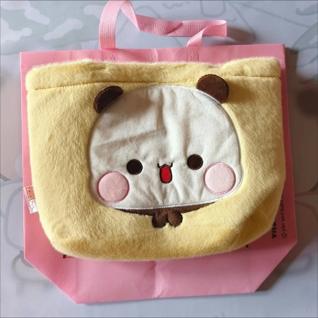 

Original Panda Bubu And Dudu/Bubu And Yier Tote Bag Cute Shoulder Bag Cartoon Panda Bear Doll Pattern Laptop Bag Birthday Gift