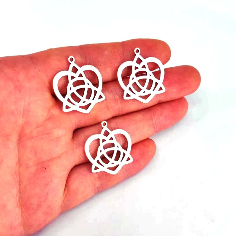 

50pcs free shipping Love heart Celtic Knot pendant charmsfor DIY