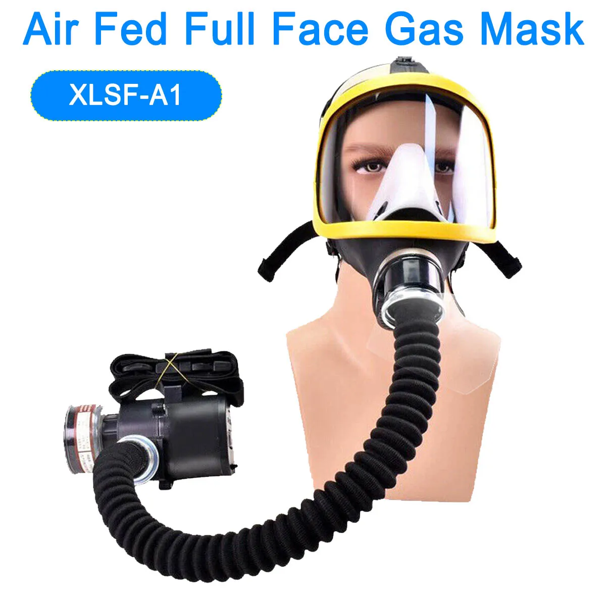 

Protective Electric Constant Flow Supplied Air Fed Full Face Gas Mask respirator Mask Workplace Safety Supply Respirator System