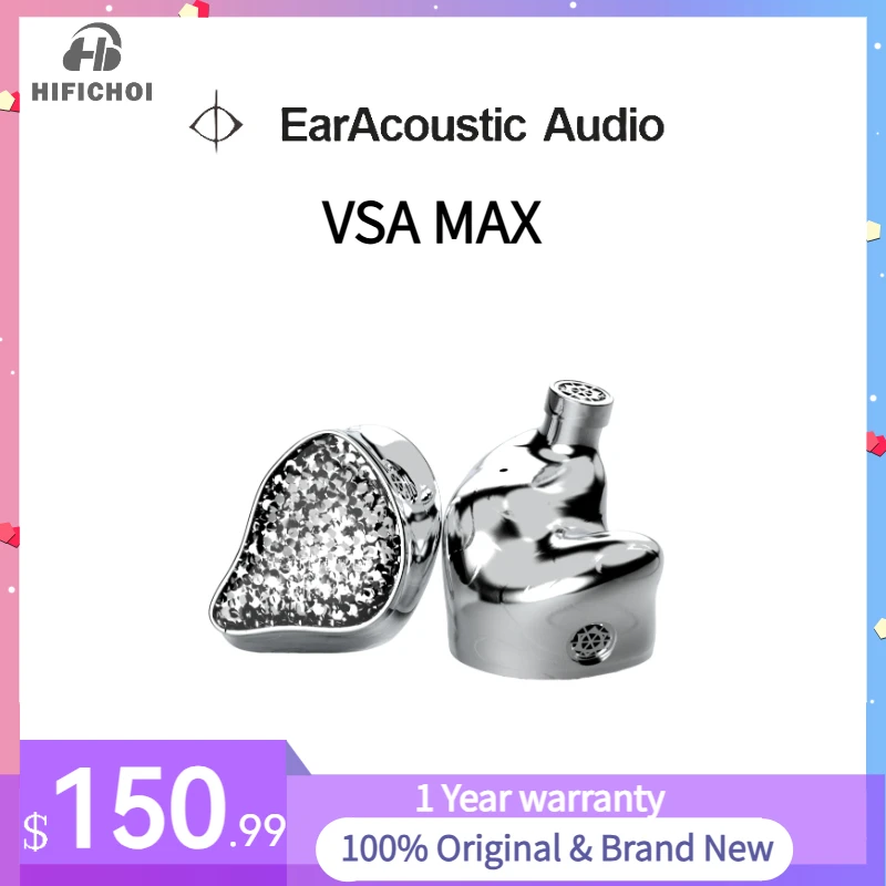 

New EarAcoustic Audio VSA MAX Tesla Dynamic Full-Width Titanium Diaphragm HIFI In-ear Earphones VoidSilver Stalker monitor IEMs