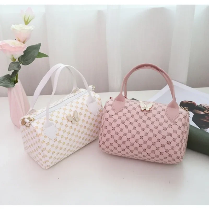 New Spring and Summer Small Pillow Bag Handbag 2024 Fashion Retro Vintage Flower Crossbody Simple Single Shoulder Bag