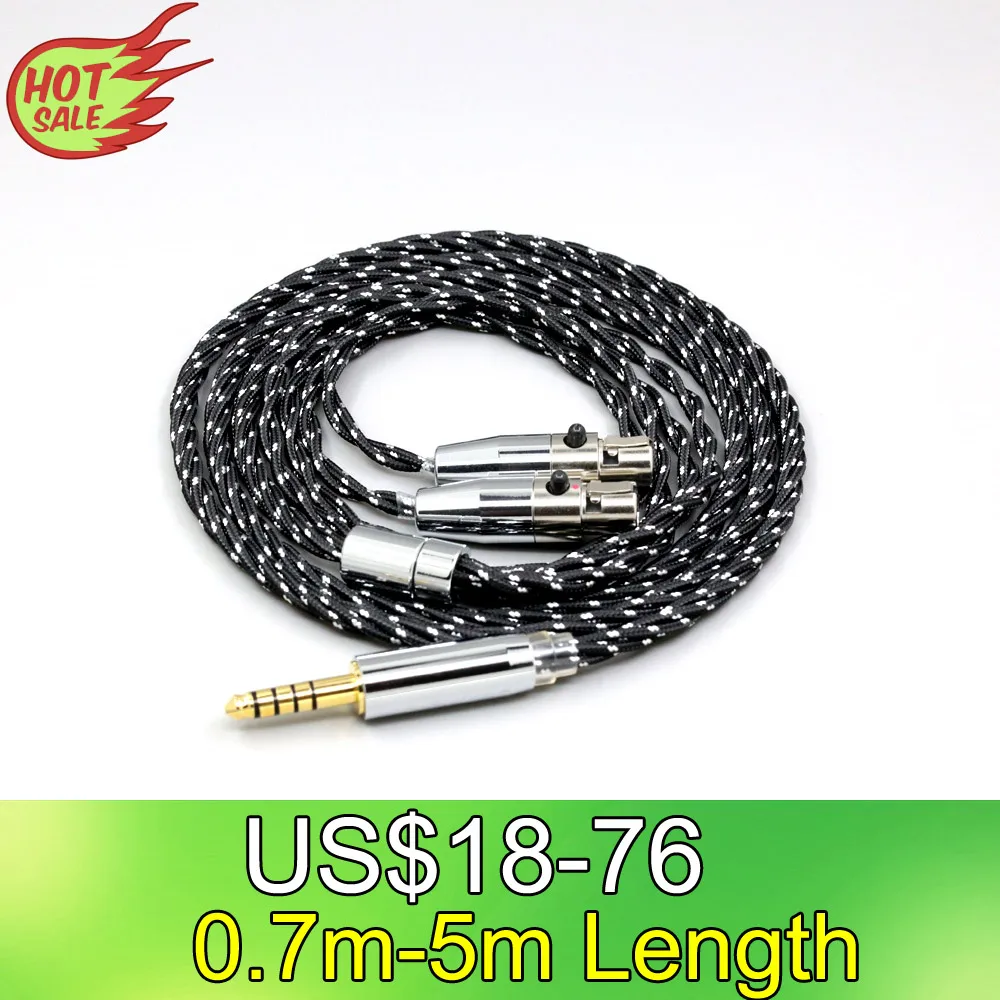 OCC Mixed OFC Twisting Nylon Earphone Cable For Aeolus Atticus Auteur Blackwood Eikon Ori Verite Vibro Headphone LN008709