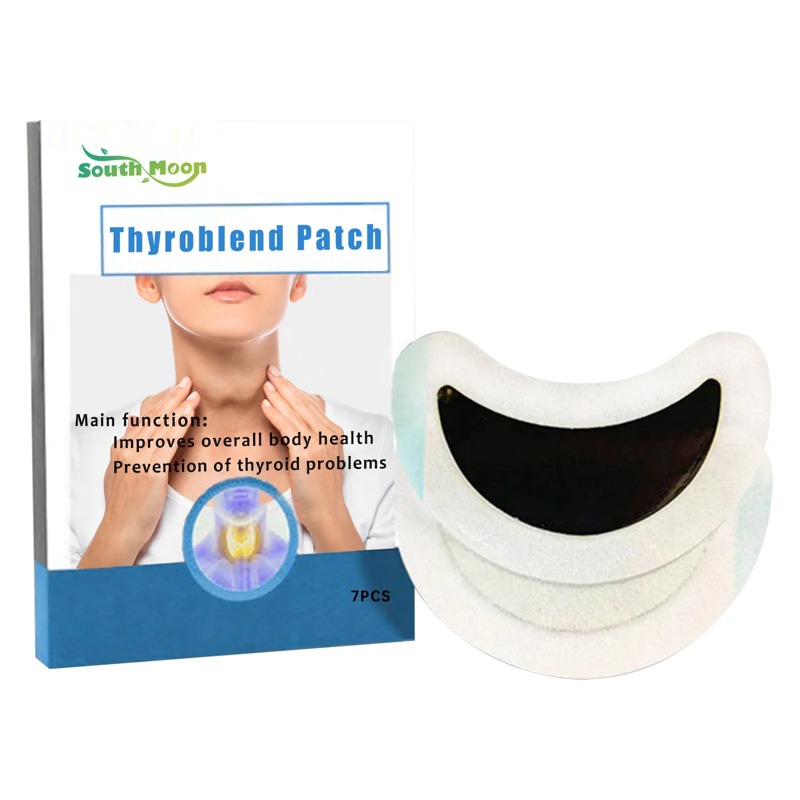 Lymphatic Nodule Patch Detox Hypothyroidism Cure Clearing Cysts Anti-Swelling Neck Lymph Drainage Thyroid Treatment Plaster 7PCS