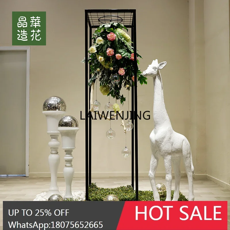 

MJY simulated plant landscaping window design silk flower floor flower art