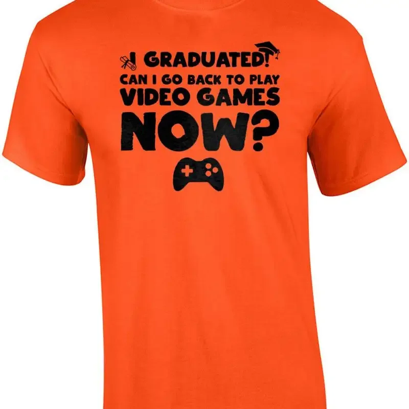 I graduated can go back to play video games now graduation t shirt