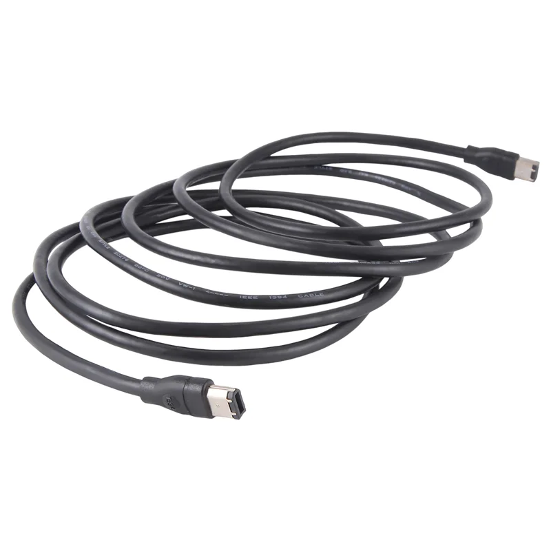 

Black IEEE 1394 Firewire 400 To Firewire 400 Cable, 6 Pin/6 Pin Male / Male - 10 FT CNIM Hot