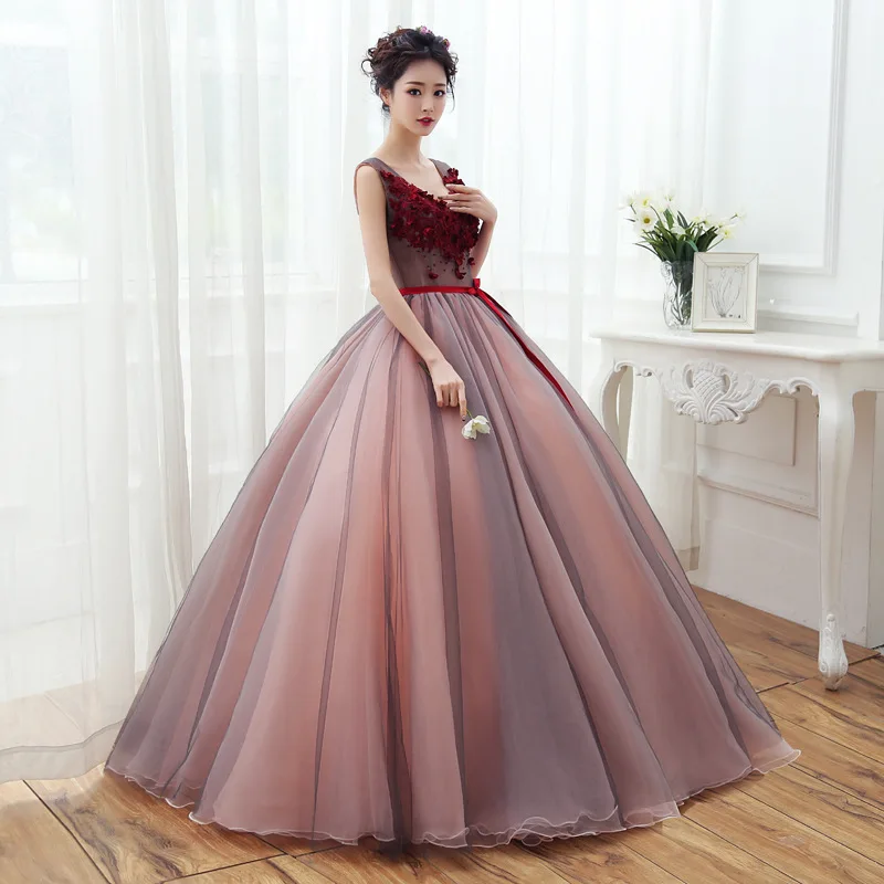 Elegant Ball Gown Quinceanera Dresses Appliques Tulle Prom Birthday Party Gowns Vestido De Fiesta Abenkleider robe soirée femme