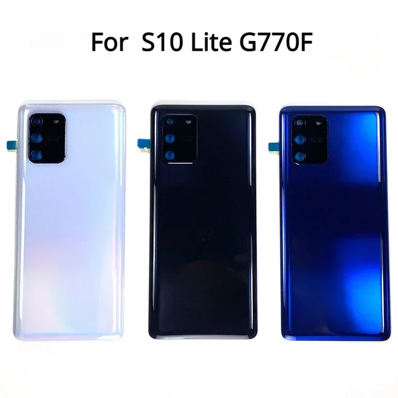 For Samsung Galaxy S10 Lite G770F SM-G770F/DS Back Battery Cover Door Rear Case Housing Shell with Camera Lens Replacement