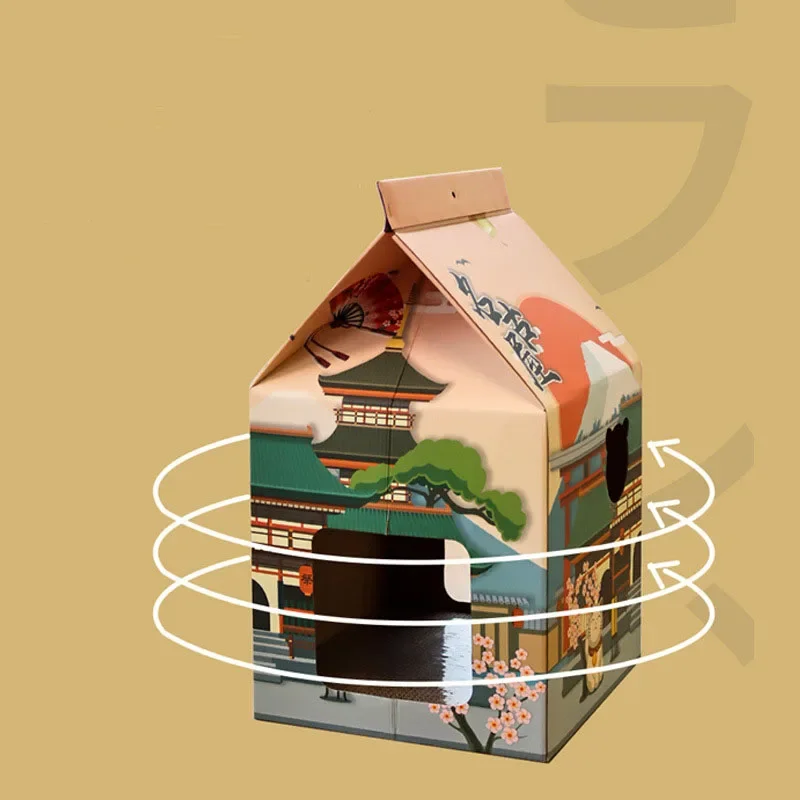 Hoopet Corrugated Papper Cat\'s House Japanese style Bed For Cats Grinding claw Cat Scratcher Nest Scratch Pad Cardboard