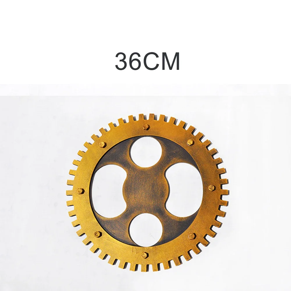 Vintage Houten Wiel Steampunk Gear Sculptuur Uitrusting Retro Ornamenten Board Bar Pub Muur Plaque Tandwiel Rustiek Omkeerbaar Hout Decoratief