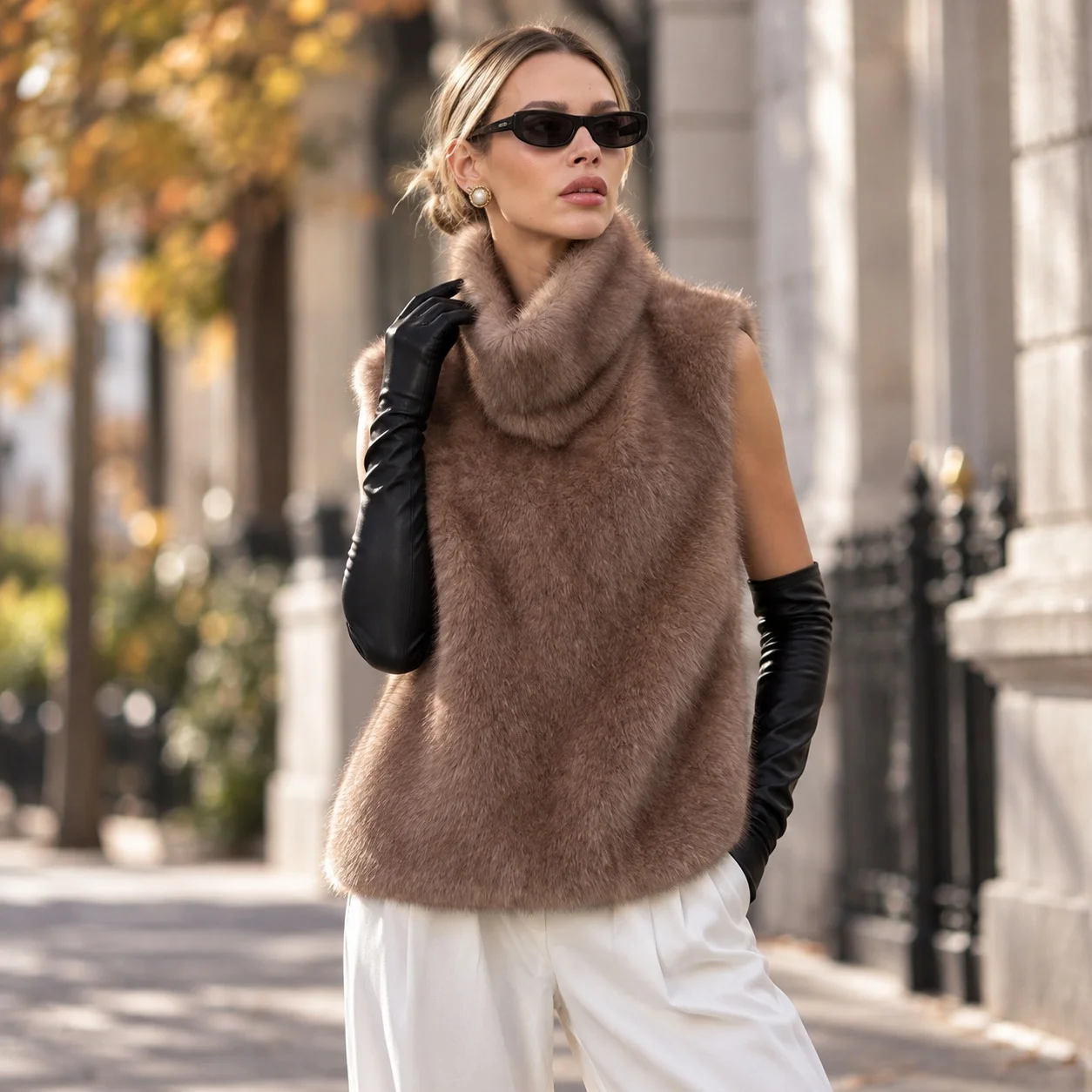 No Hood Pocket Top Cropped Commuter Chic with Elegant Stand Collar Graceful Elegant Regular Sleeve Autumn Long Sleeve Women Coat