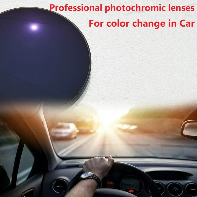 Meekleurende Lenzen 1.56 1.61 1.67 Optische Recept Lens Kleur Veranderen Anti-Uv Mannen Rijden Bril MR-8 Super Tough Hardheid