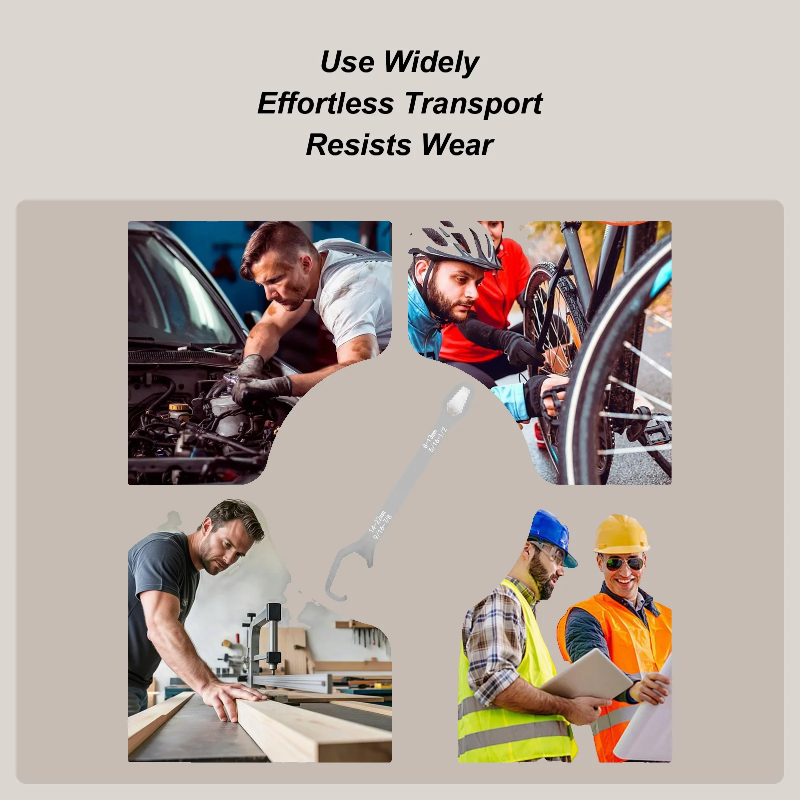 

Велосипедный ключ, стальной болт высокой твердости, гаечный ключ, гаечный ключ 8-22 мм для строительства, автомобильного велосипеда, деревообработки, мотоцикла