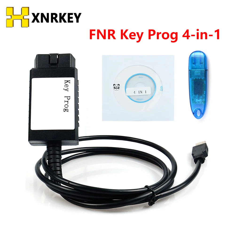 XNRKEY FNR Key Prog 4 IN 1 For Ford/Nissan/Renault Key Prog 4-in-1Dongle Vehicle Programmer No Need Pin Code