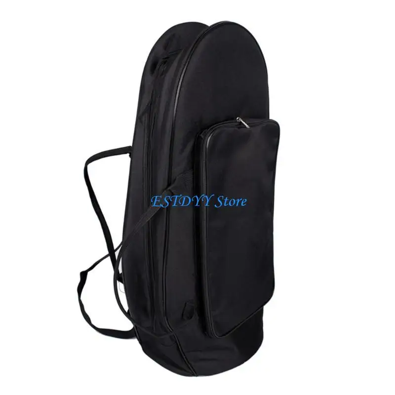 G6DE French Horn Bag, Waterproof French Horn Carry Bag, Portable French Horn Shoulder Bag Storage Bag For Musical Instrument