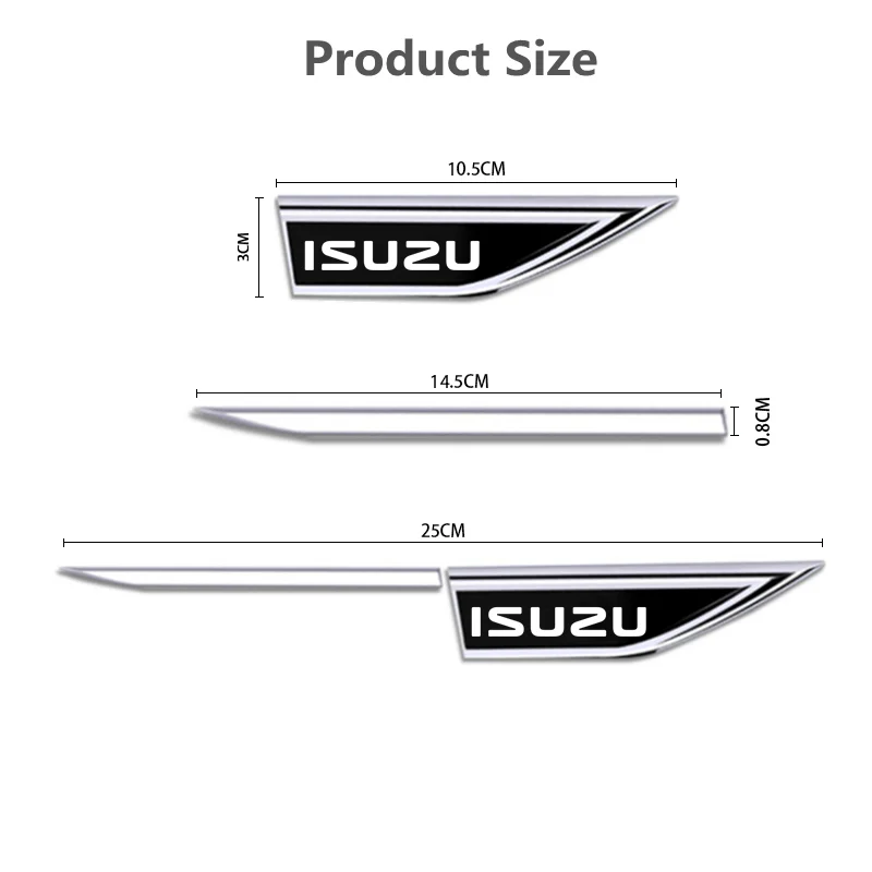 DIY Car Emblem Fender Blade Decal Badge Car Body Protective Sticker for Isuzu D-MAX D MAX Dmax I II WFR VAN NFR ATV TROOPER