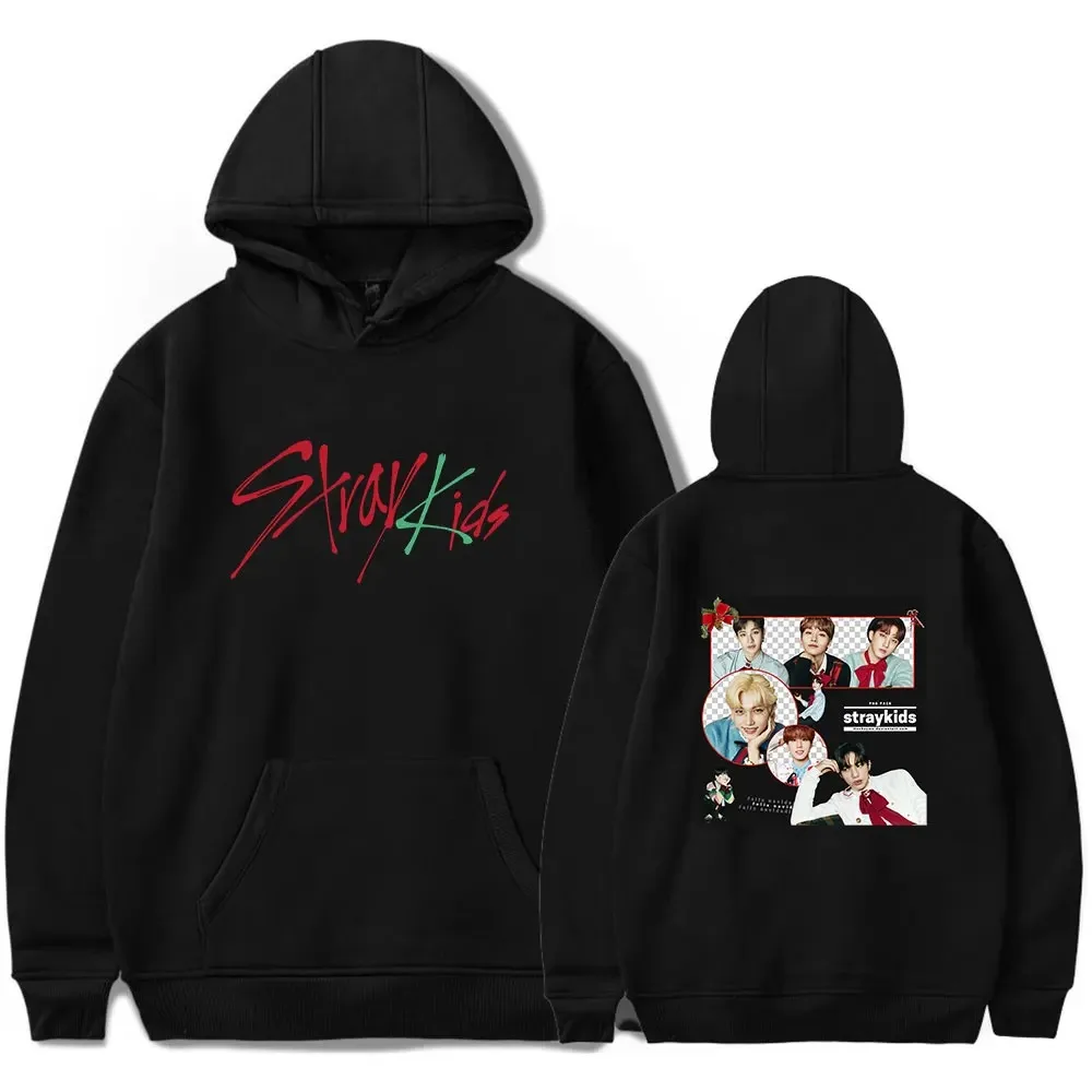 Skz Christmas evel Merch Hoodies para crianças, pulôveres de grandes dimensões, suéter feminino, Kpop Streetwear, primavera, outono, quente, 2024