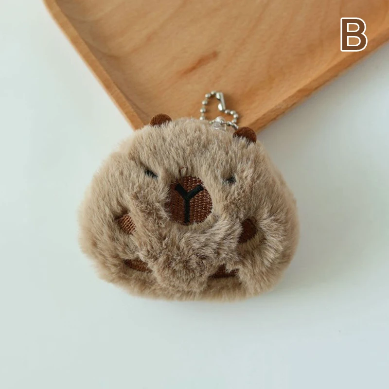 Capybara Squeak Boneca De Pelúcia, Chaveiro Dos Desenhos Animados, Saco Pingente, Anel Chave Macio, Mochila, Saco Do Carro, Decoração Pingente, Presente Do Miúdo