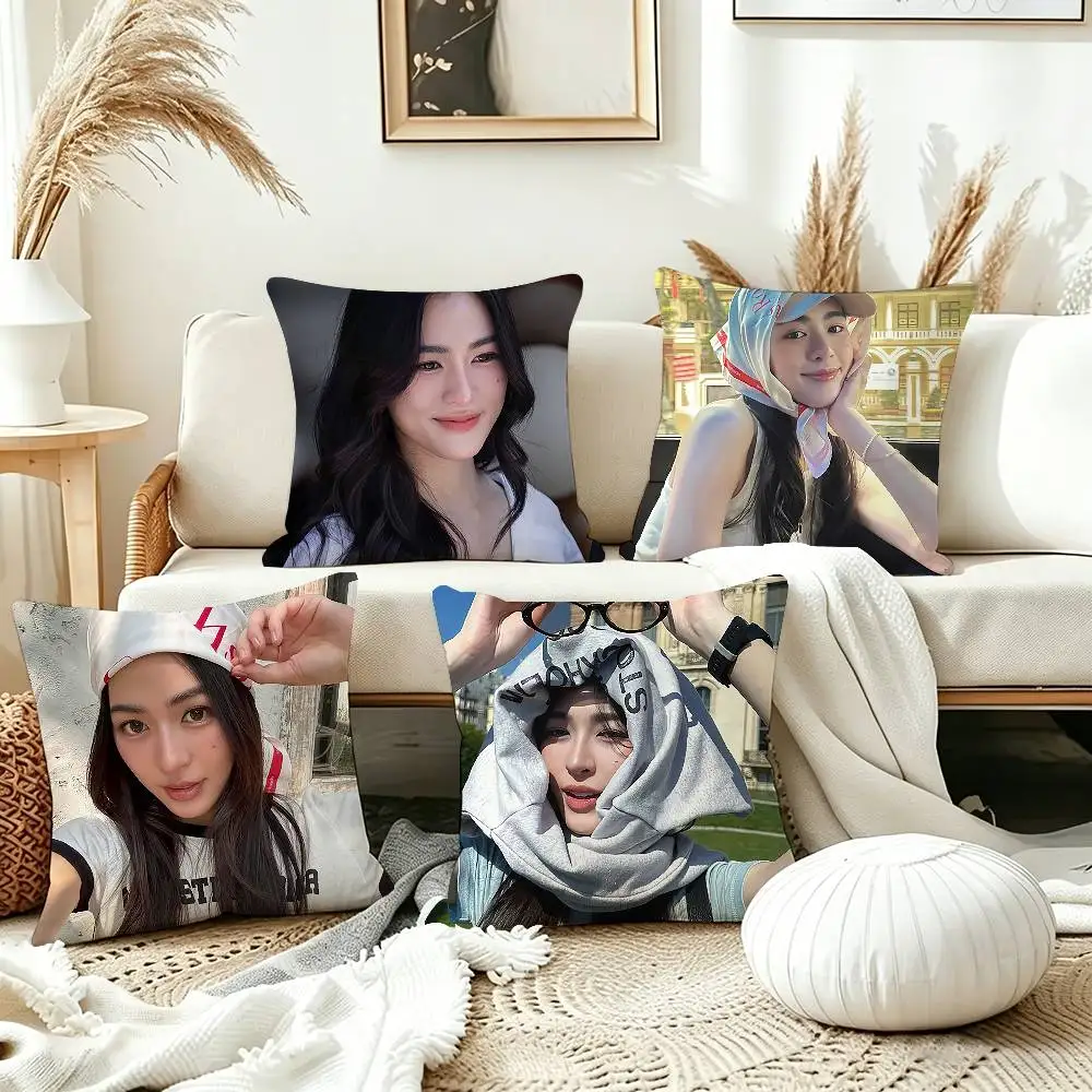 Actress Lingling Kwong LingOrm Pillow Case Living Room Sofa Cushion Cover Suitable For Home Bedroom Room Decoration