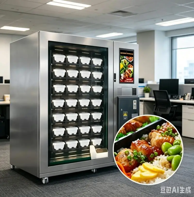 Customized Lunch Box Vending Machine Automatic Food Dispensing Cabinet Smart Meal Locker Cashless Payment Commercial Equipment