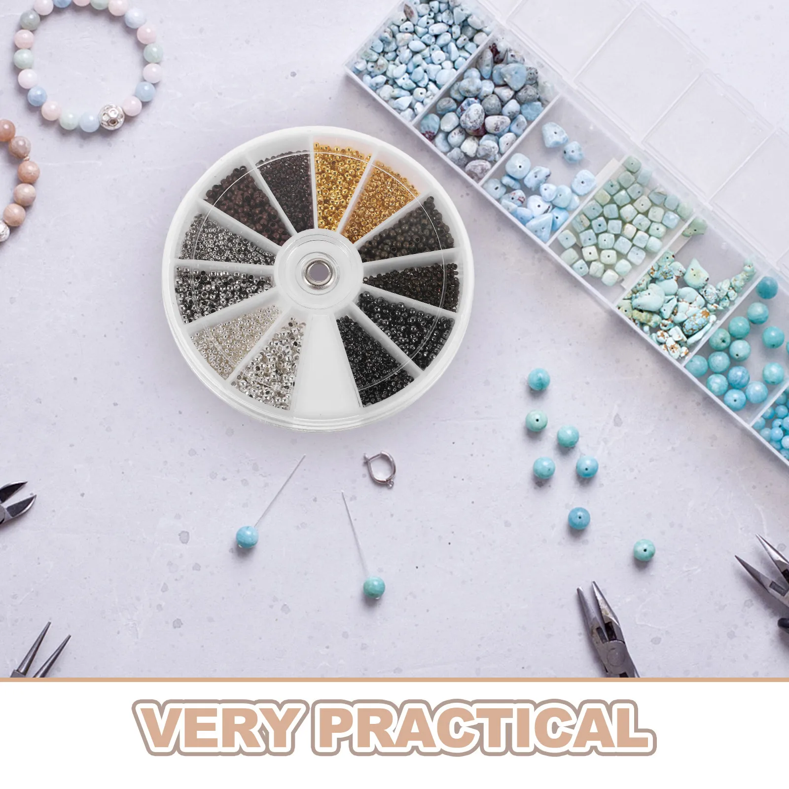3000 unidades de cuentas de co - Jewelry Making Using Beads reseña y precio