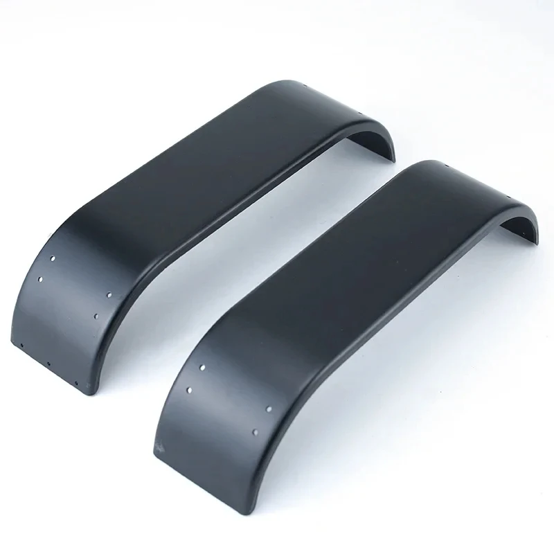 1:14 Metal Dual Axles Fender mudguard 2pcs for 1/14 Tamiya RC Trailer Tipper Dump Truck For Scania Hino Iveco Actros MAN DIY