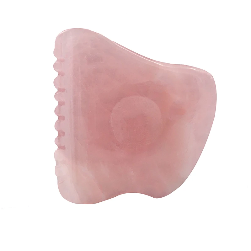 Rose Quartz Jade Pink Stone Gua Sha Massage Board Body/Facial  GuaSha Reflexology Tools for Slimming