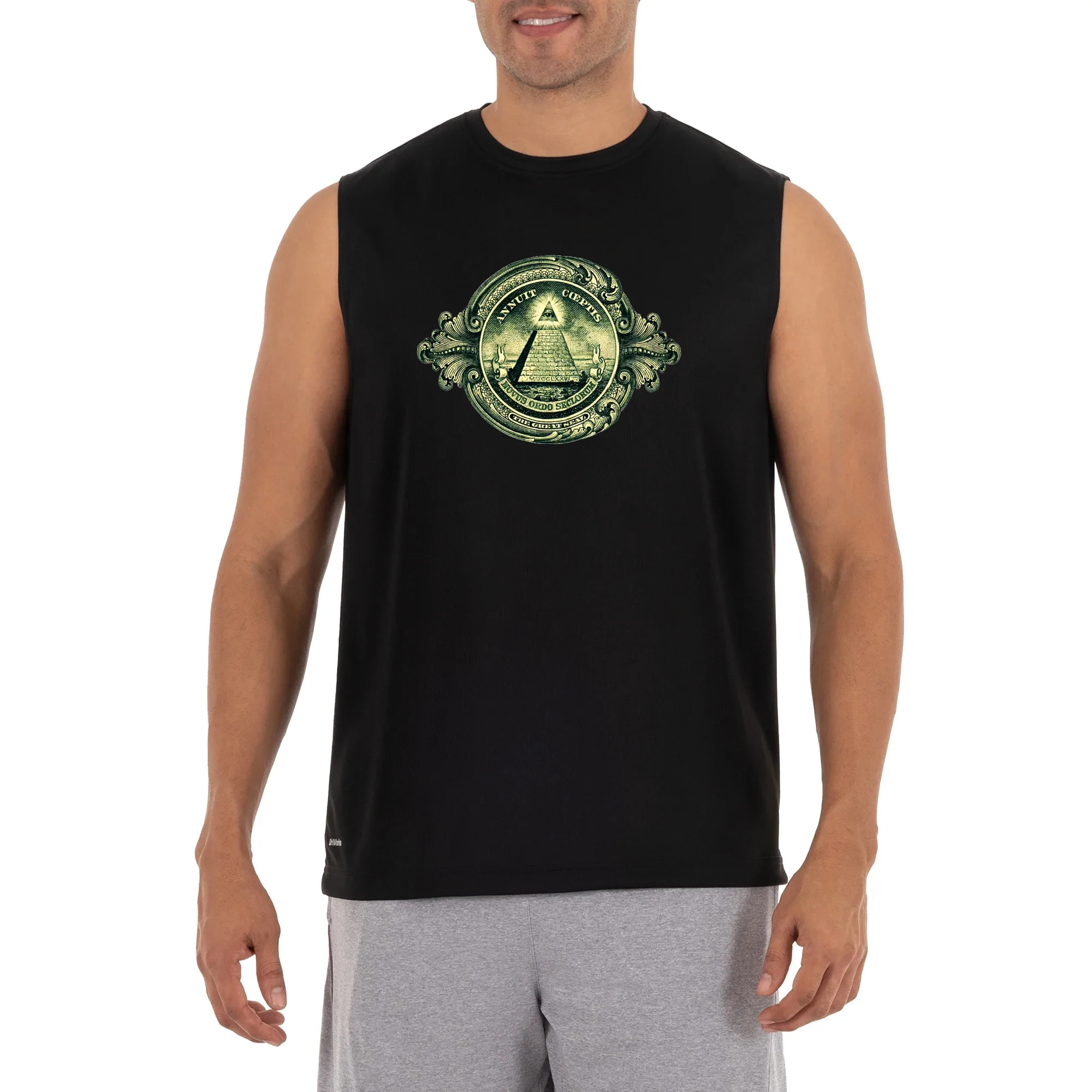 

All Seeing Eye, Pyramid, Dollar, Freemason Masonic Tanktop 100% Cotton O-Neck Summer Casual Mens Vests Sleeveless T-shirt