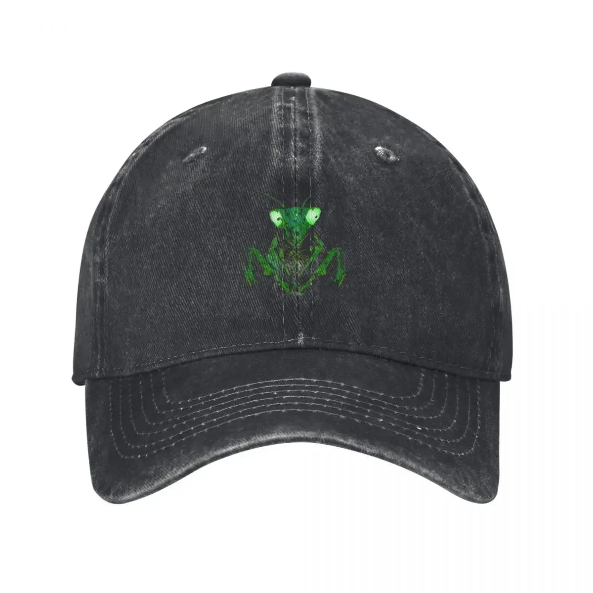 Praying Mantis with glowing eyes Baseball Cap Ball Cap Designer Hat Military Cap Man Trucker Hats For Men Women's