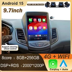 9.7inch Android Autoradio For Fiesta MK 7 2008-2019 Car Radio Multimedia GPS Video Navigation Carplay Screen 5G WIFI Player SWC