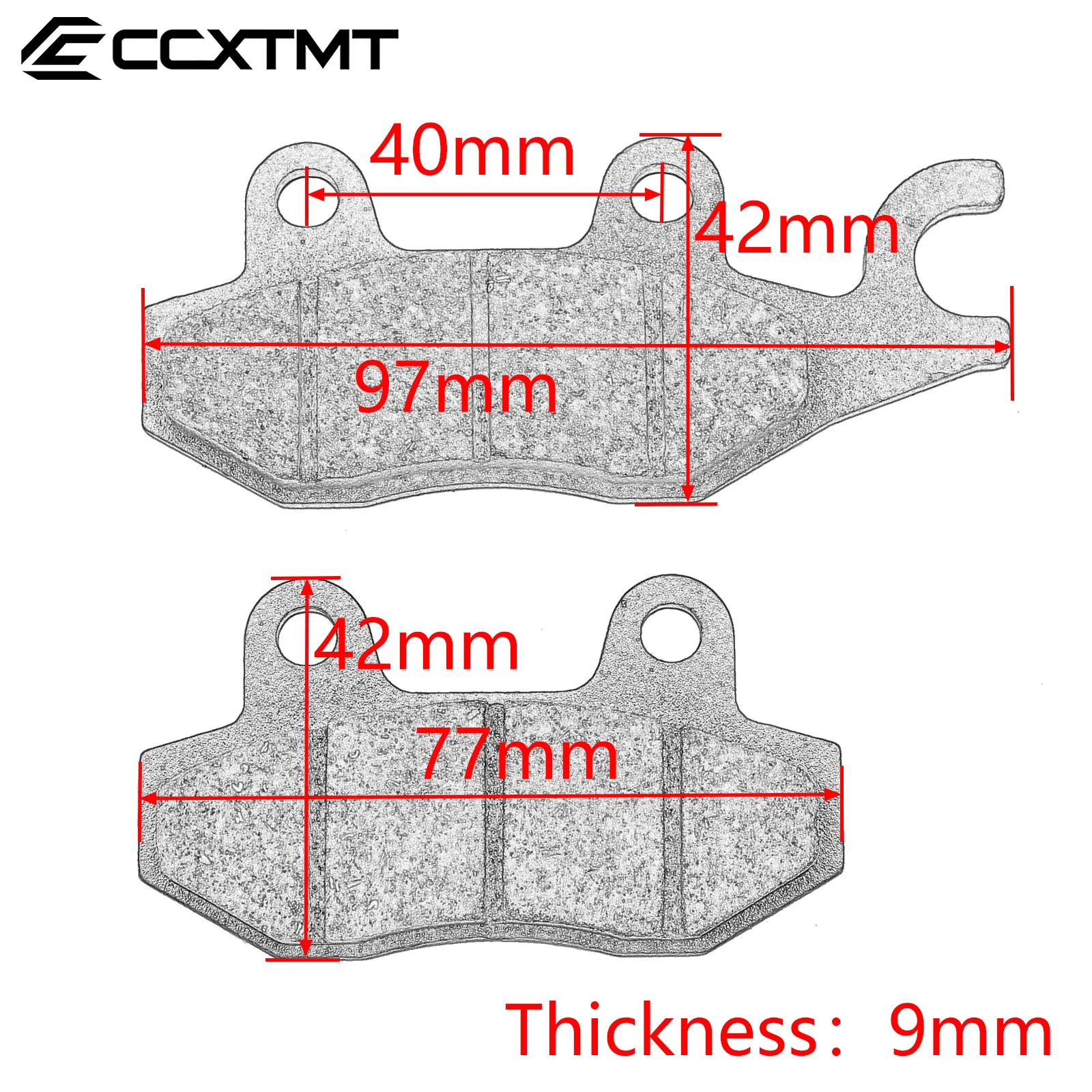 Rebel CA250 CMX KEEWAY RKS Front Brake Pads / Keeway Cruiser 250 Vento V-thunder COLT 250 Rear Brake Pads Motorcycle Universal