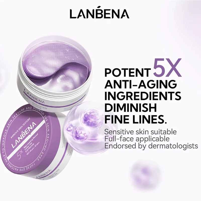 

Маска для глаз LANBRNA Retinol VC с гиалуроновой кислотой 60 шт./30 пар