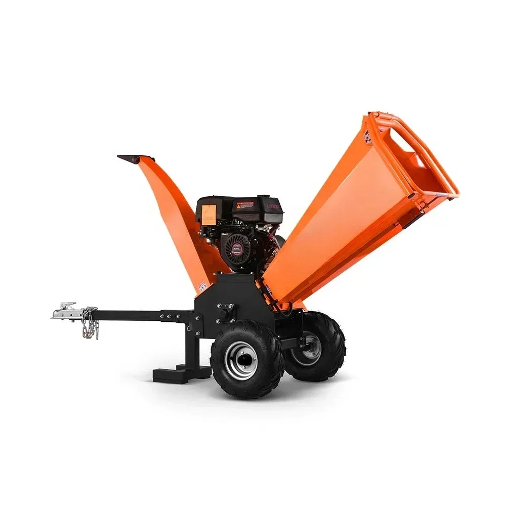 Orchard horizontal tree shredder, garden grape branch shredder, household gasoline branch shredder