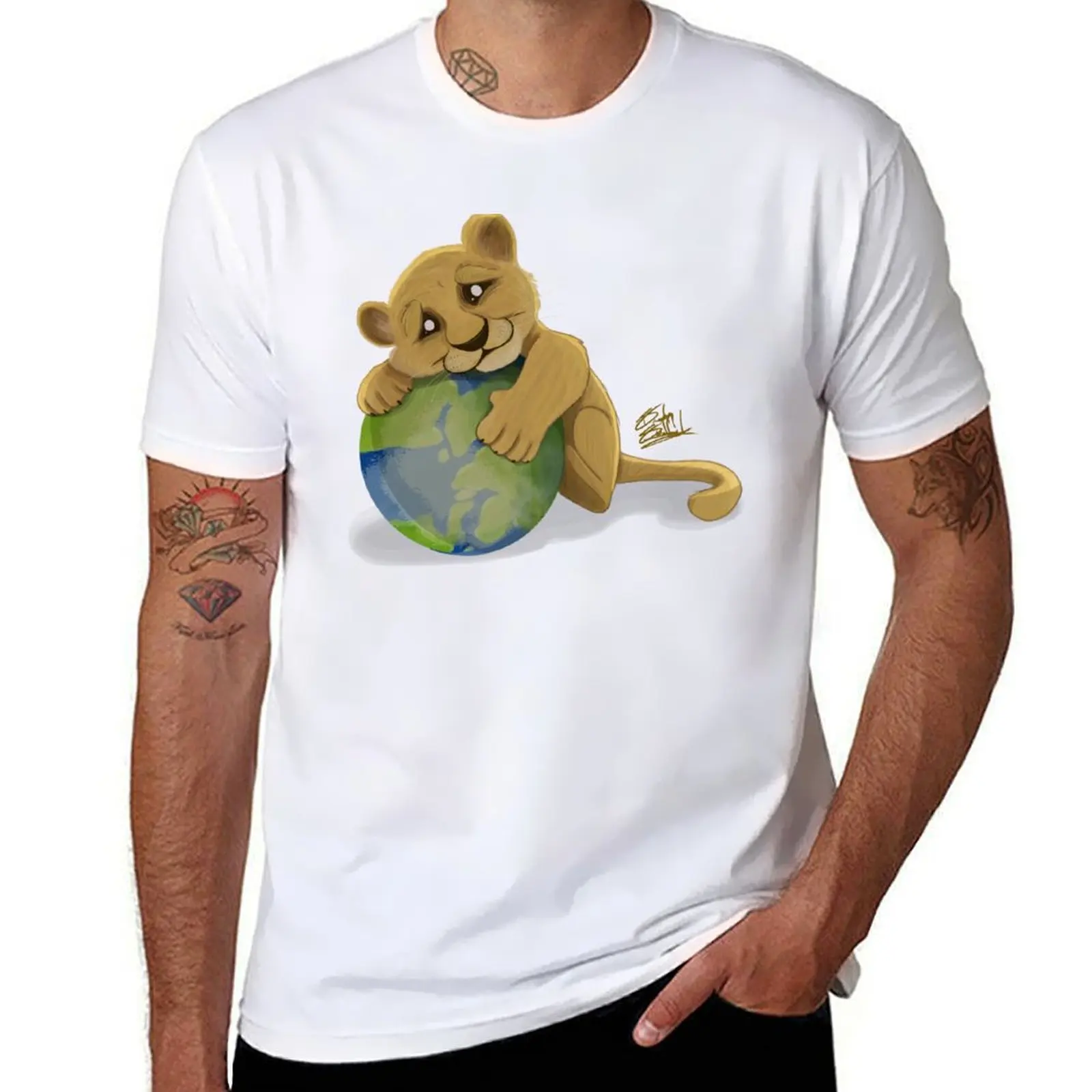 

Lion World T-Shirt man graphic t shirt man t shirts for men casual T-Shirt